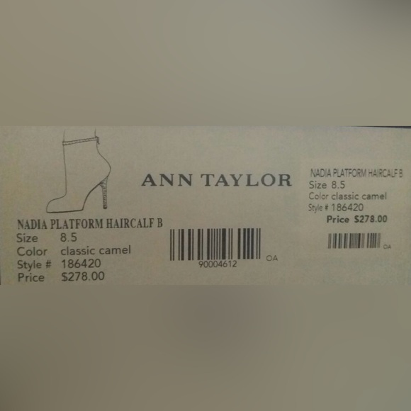 Ann Taylor cheetah/leopard caramel platform cowhide platform booties size 8.5 - Picture 7 of 7